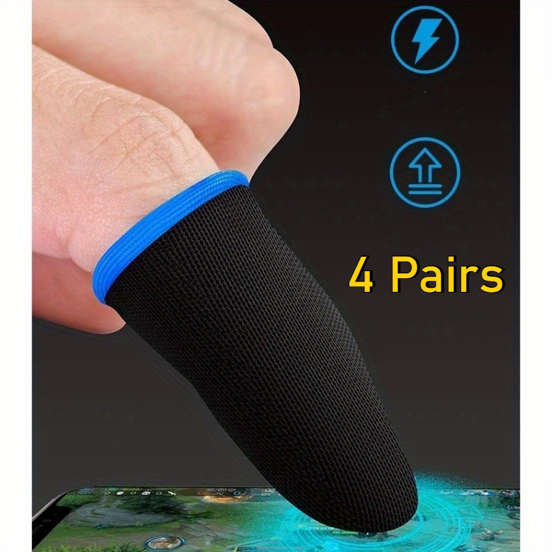 Esports Gaming Gloves - 4쌍(8개) 게이머용 땀 방지 장갑 모바일