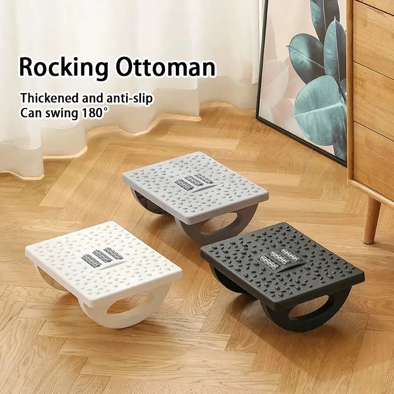 Footrest Under Desk - 1PC 책상 아래 풋레스트, 마사지 롤러가