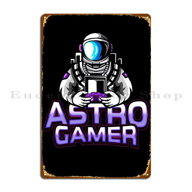 Esports Gaming Poster - Astro Gamer 게임 Esports 금속 플라크