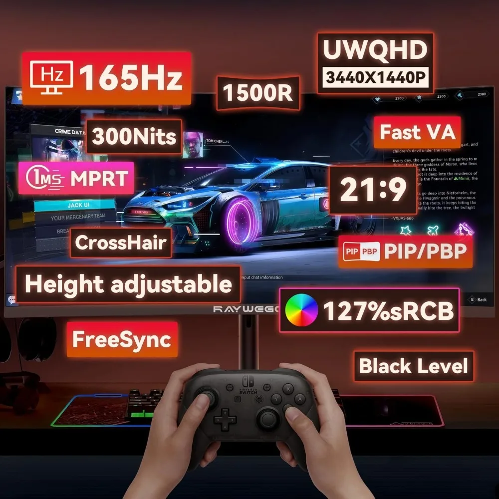 미국 배송 34인치 커브드 게이밍 모니터 WQHD 34 - Gaming Monitor Curved 리뷰 및 가격
