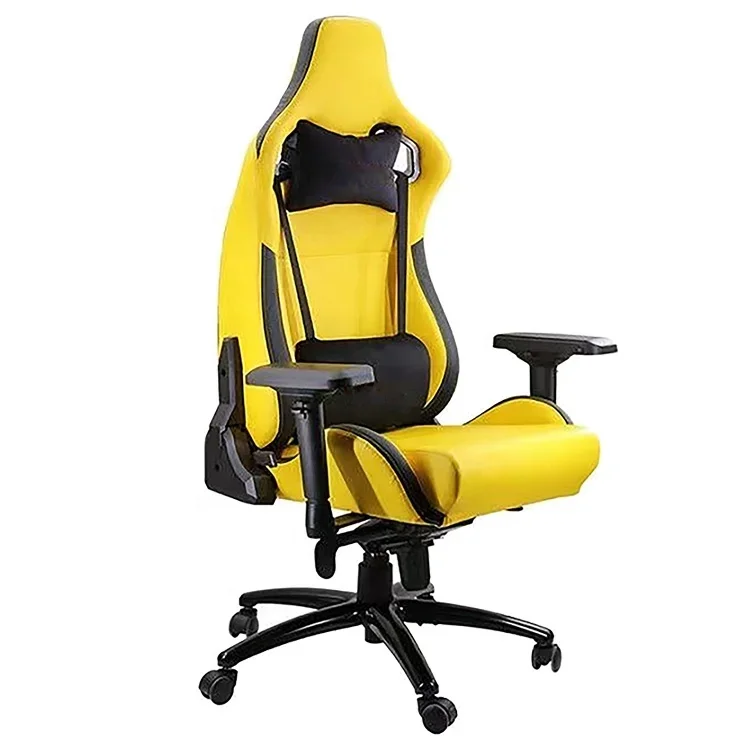 #   노란색과 검정색 PVC 레이싱 카 시트 게이머  - Esports Gaming Chair 리뷰 및 가격