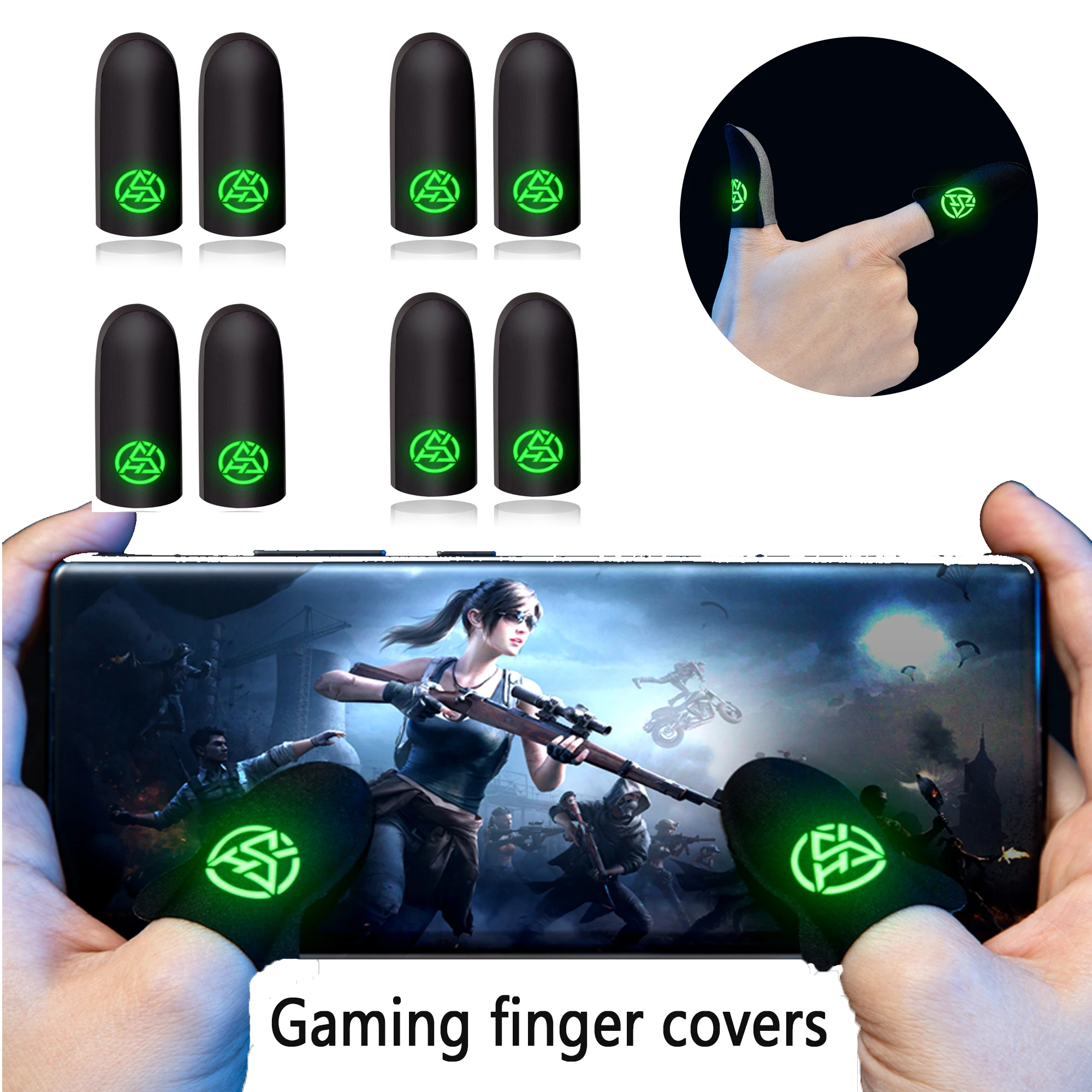PUBG 게이머용 모바일 게임 손가락 끝 장갑, 땀 방 - Esports Gaming Gloves 리뷰 및 가격