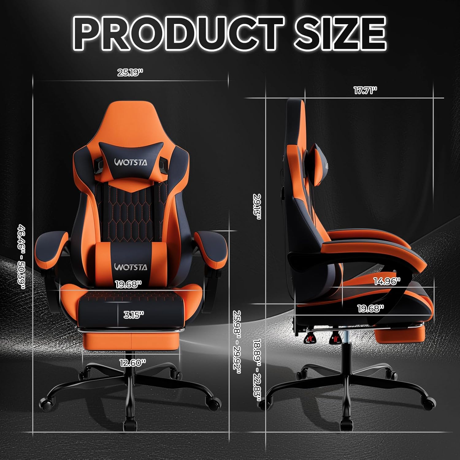 발받침대가 있는 게이밍 의자, 높은 등받이 게이밍 의자 - Esports Gaming Chair 리뷰 및 가격