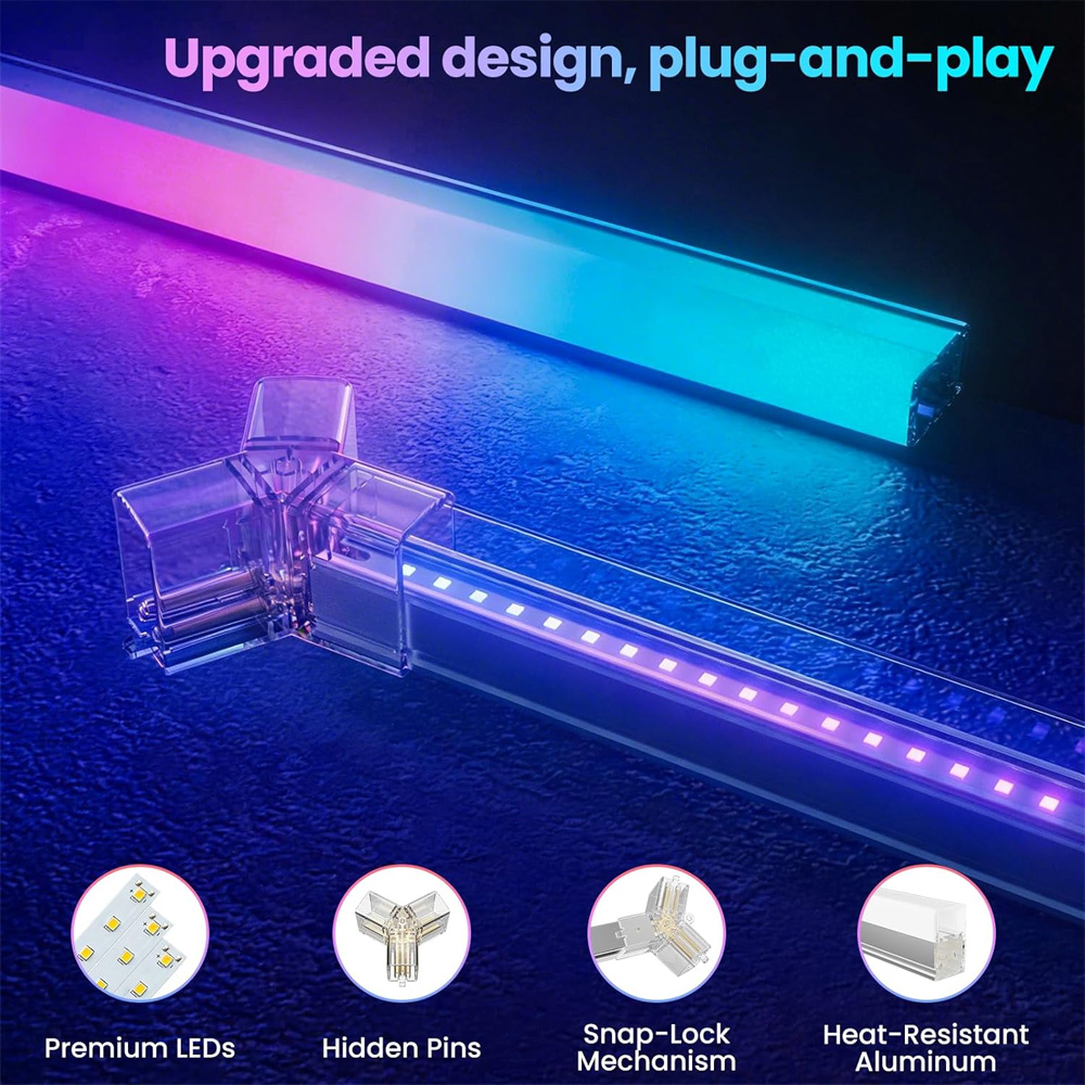 85-265V 스마트 RGB 육각형 튜브 허니콤 LED - Esports Gaming App 리뷰 및 가격