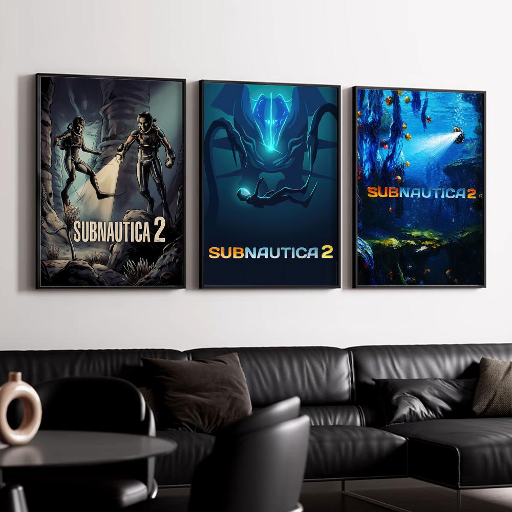 S-SubnauticaS 2 포스터 HD 벽 장식 게임 - Esports Gaming Poster 리뷰 및 가격