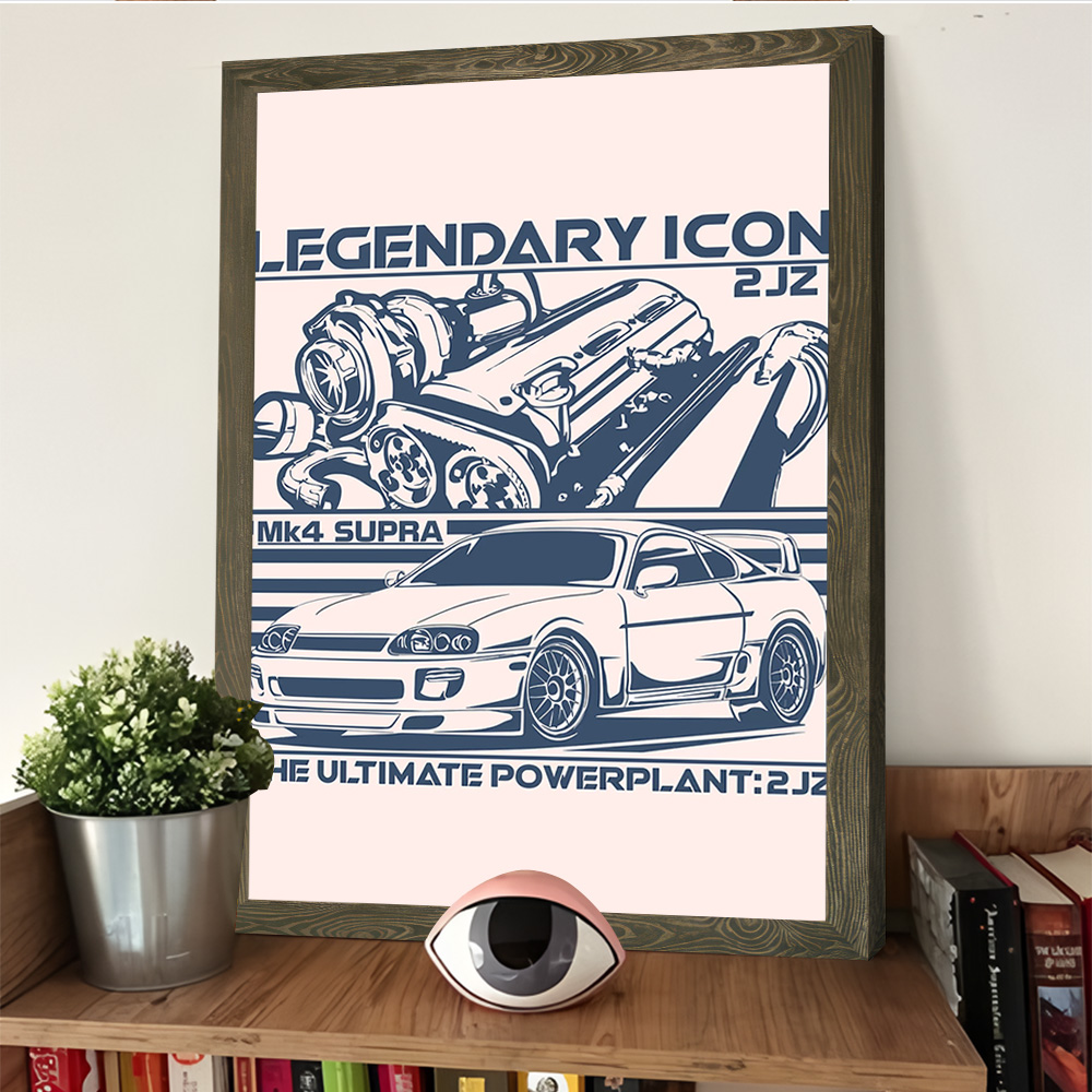 MK4 스포츠카 2JZ 엔진 프린팅 포스터 맞춤형 E  - Esports Gaming Poster 리뷰 및 가격